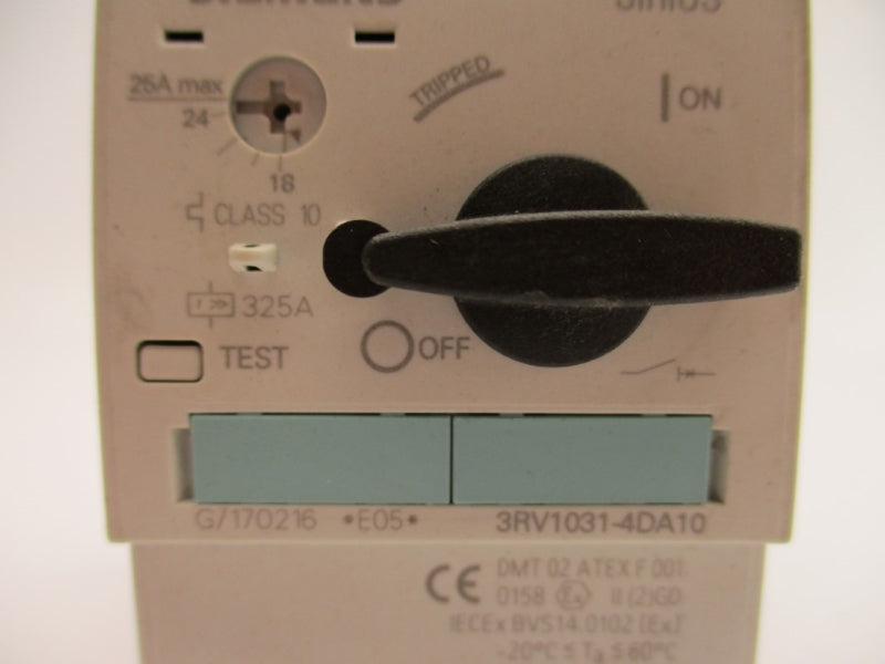 SIEMENS 3RV1031-4DA10 240V 18-25A NUPI