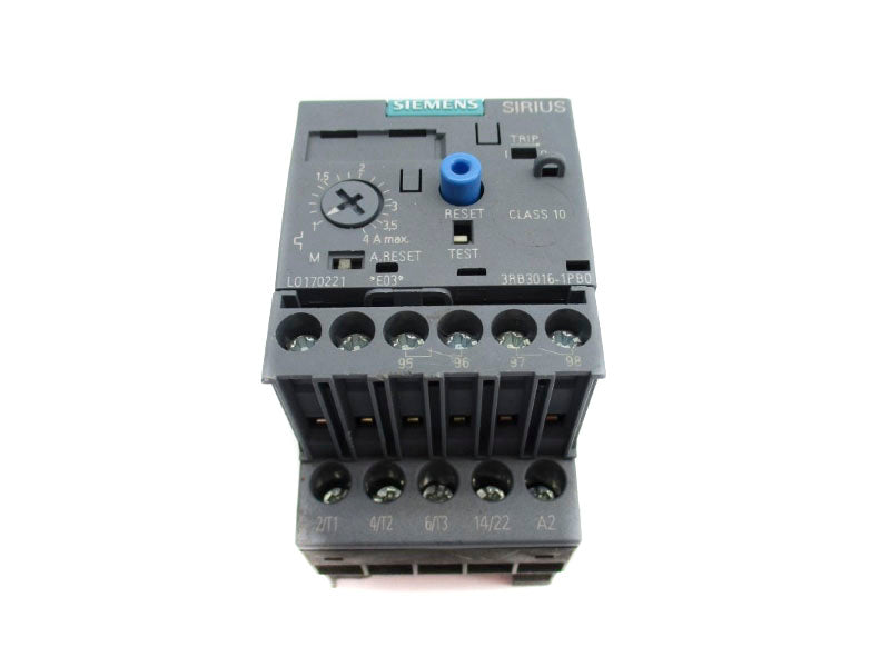 SIEMENS 3RB3016-1PB0 600VAC 1-4A NUPI