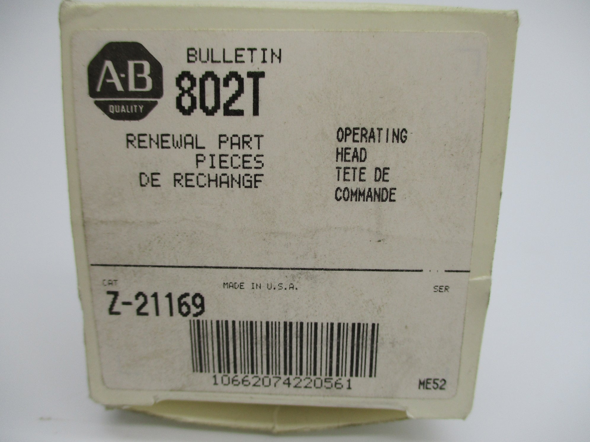 ALLEN BRADLEY Z-21169 (WH) NSMP