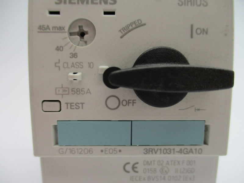 SIEMENS 3RV1031-4GA10 240V 36-45A NUPI
