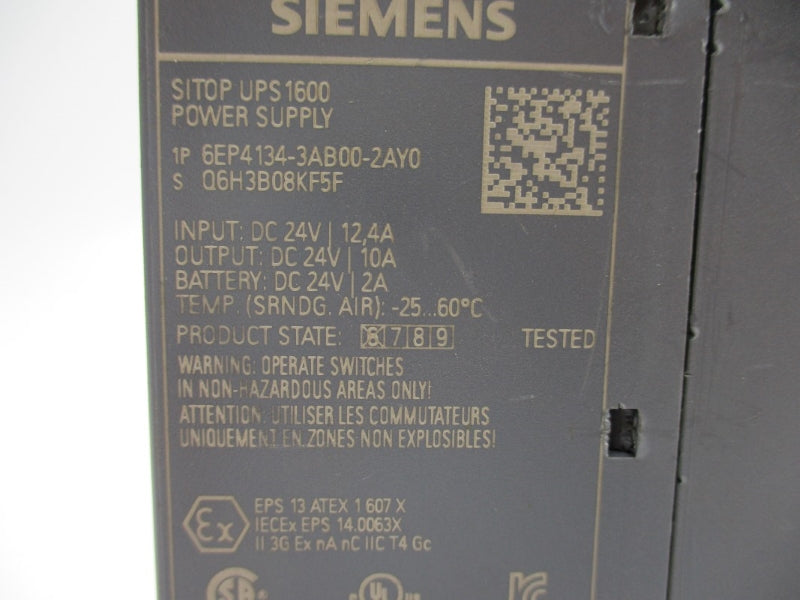 SIEMENS 6EP4134-3AB00-2AY0 24VDC 10A NUPI