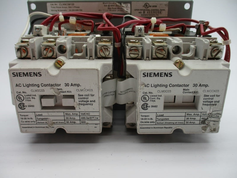 SIEMENS CLM0C06120 110/120V 60A NUPI
