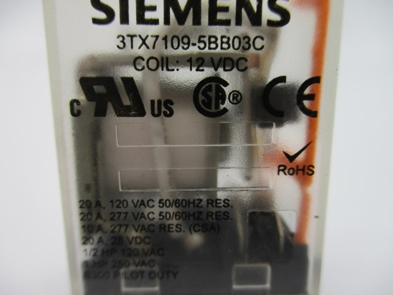SIEMENS 3TX7109-5BB03C 12VDC 20A NUPI