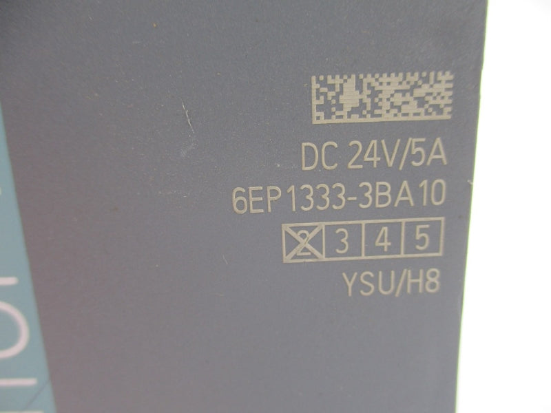 SIEMENS 6EP1333-3BA10 24VDC 5A (AS PICTURED) NUPI