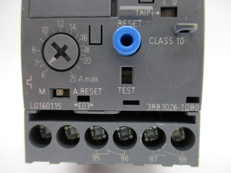 SIEMENS 3RB3026-1QB0 600VAC 6-25A NUPI