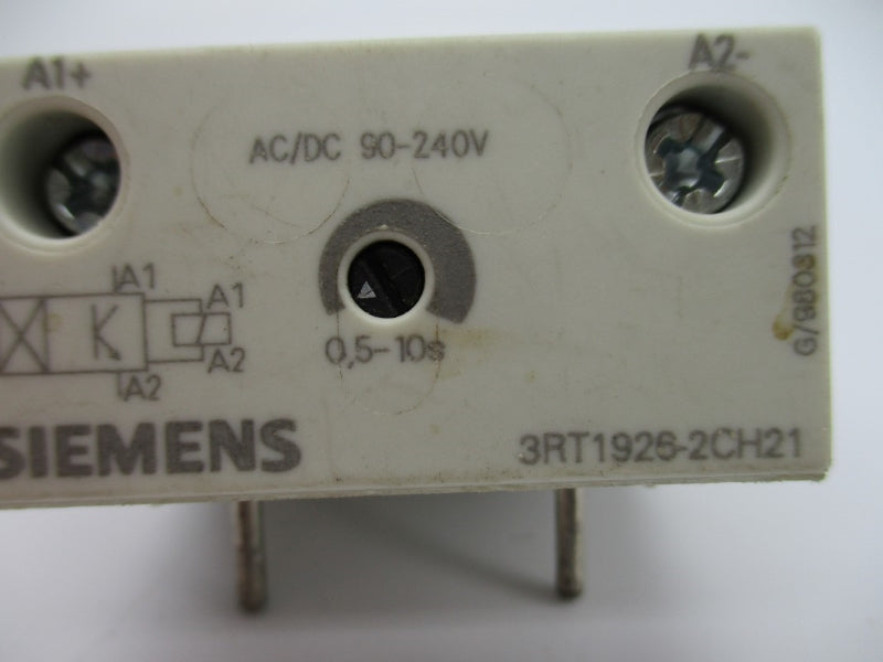 SIEMENS 3RT1926-2CH21 90-240VAC/DC 0.5-10S NUPI