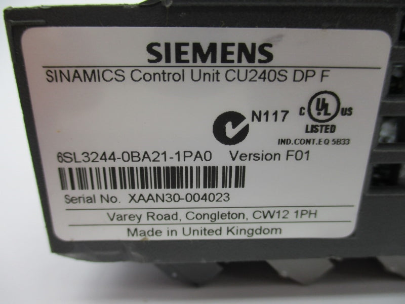 SIEMENS 6SL3244-0BA21-1PA0 (NO DOOR) NUPI