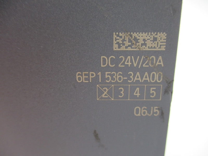 SIEMENS 6EP1536-3AA00 24VDC 20A NUPI