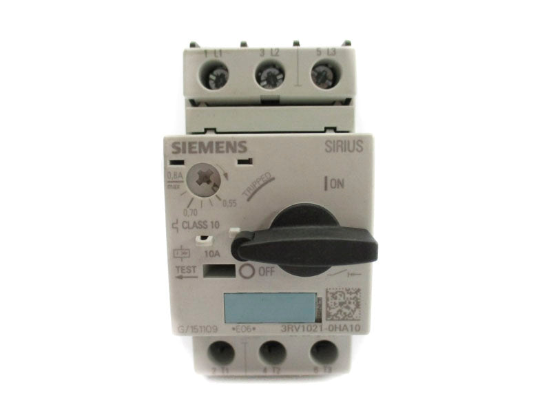 SIEMENS 3RV1021-0HA10 240V 0.55-0.8A NUPI