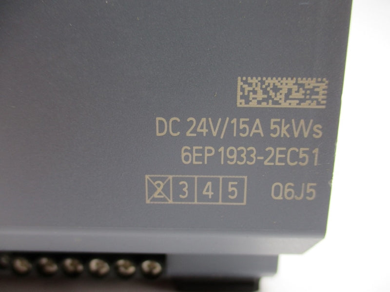 SIEMENS 6EP1933-2EC51 24VDC 15A NUPI