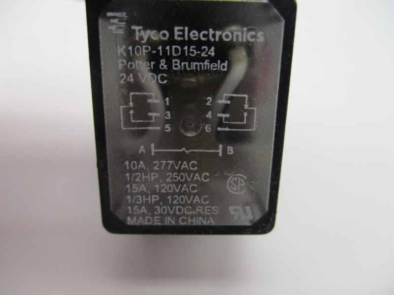 TYCO ELECTRONICS K10P-11D15-24 24VDC 10A NUPI
