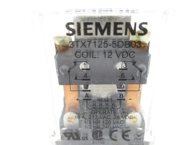 SIEMENS 3TX7125-5DB03 12VDC 16A NUPI