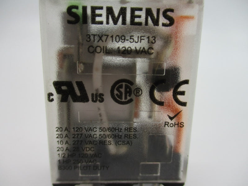 SIEMENS 3TX7109-5JF13 120VAC 20A NUPI