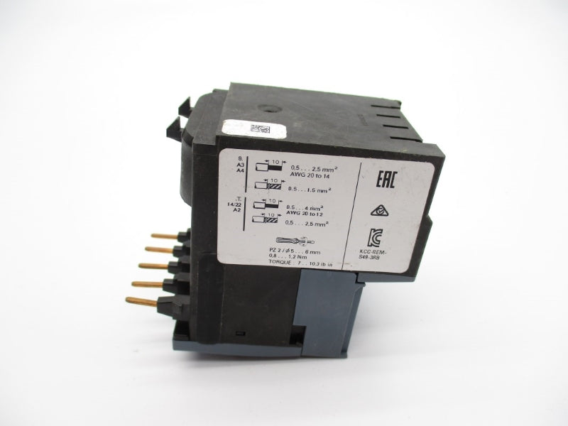 SIEMENS 3RB3016-1TB0 600VAC 4-16A NUPI
