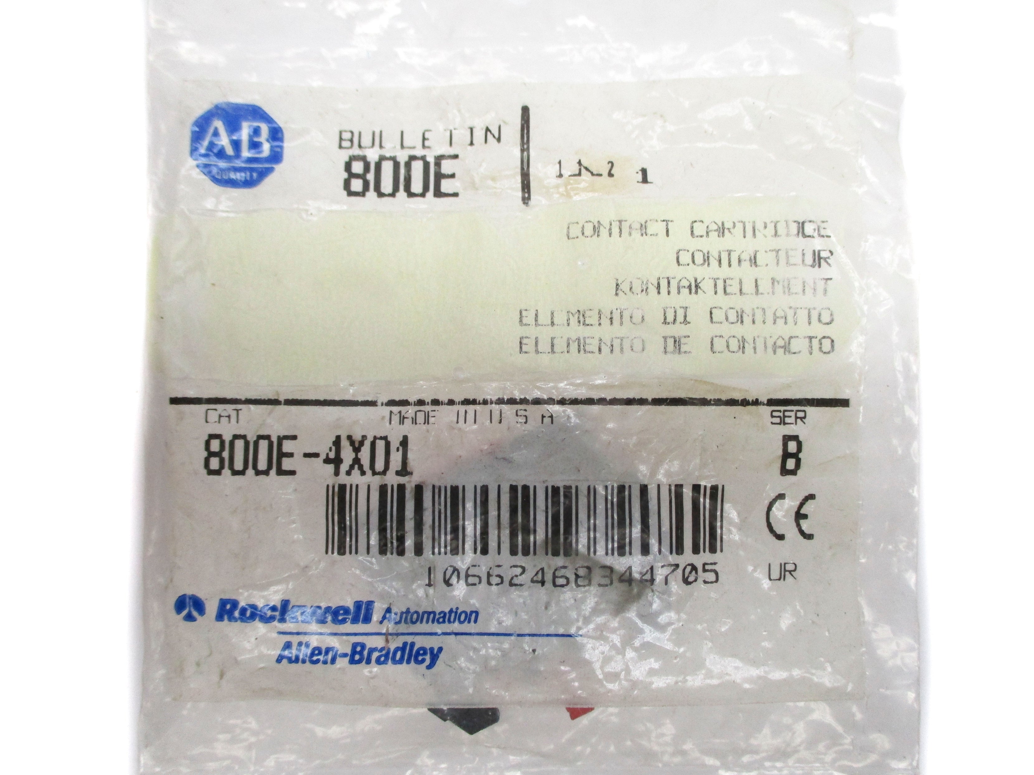 ALLEN BRADLEY 800E-4X01 SER. B NSMP