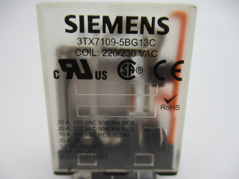 SIEMENS 3TX7109-5BG13C 220/230VAC 20A NUPI