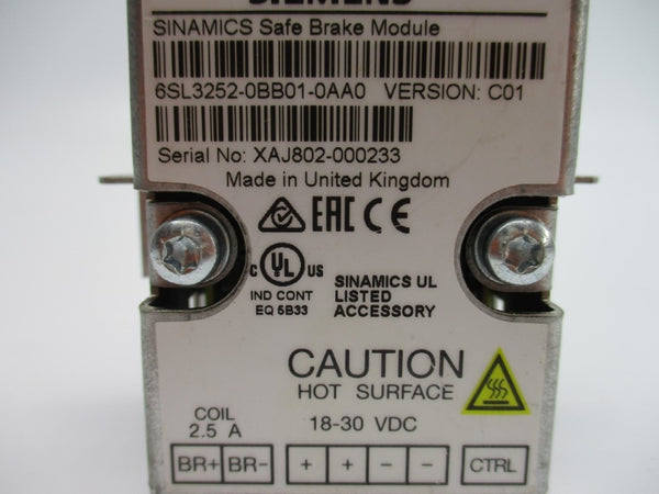 SIEMENS 6SL3252-0BB01-0AA0 18-30VDC 2.5A NUPI