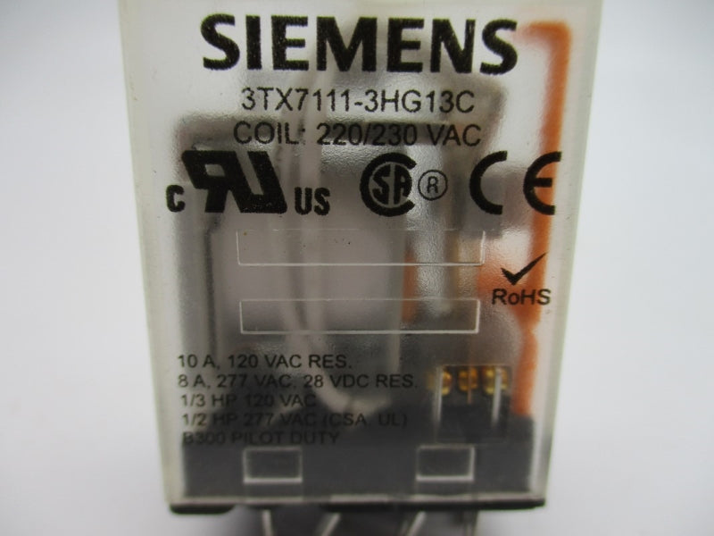 SIEMENS 3TX7111-3HG13C 220/230VAC 10A NUPI