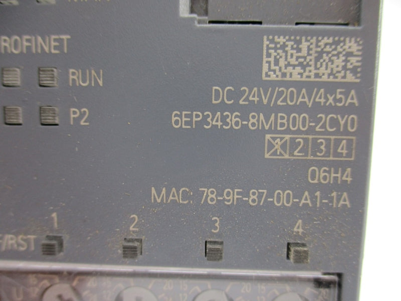 SIEMENS 6EP3436-8MB00-2CY0 24VDC 20A NUPI