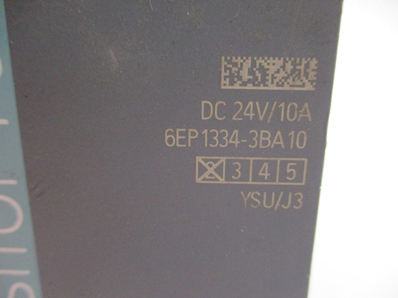 SIEMENS 6EP1334-3BA10 24VDC 10A (AS PICTURED) NUPI