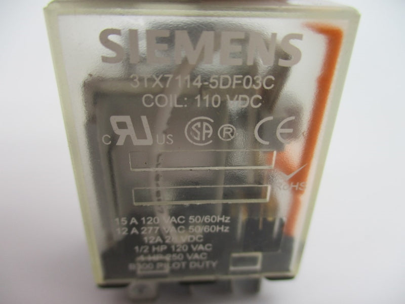 SIEMENS 3TX7114-5DF03C 110VDC 15A NUPI