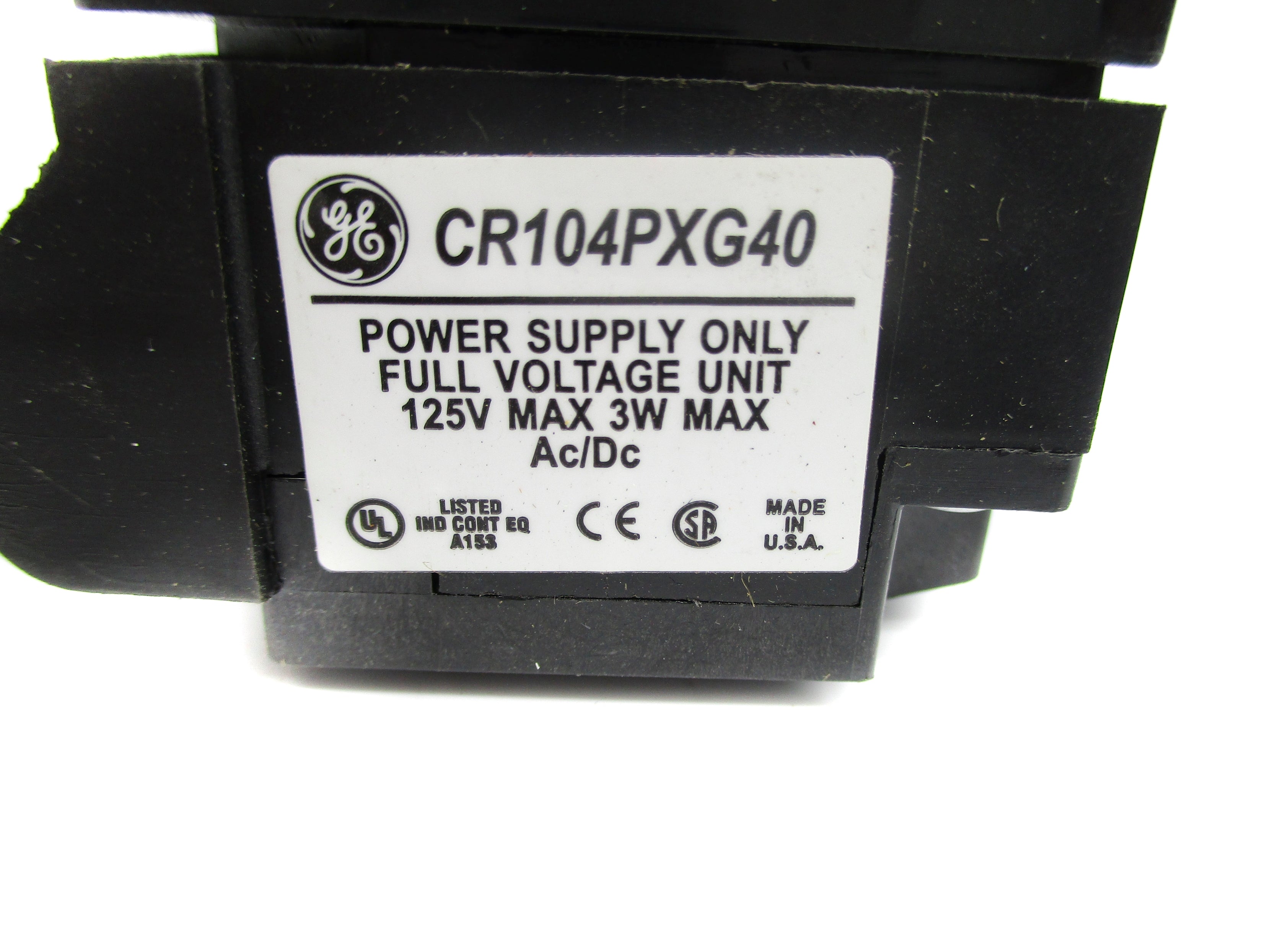 GENERAL ELECTRIC CR104PXG40G 125VAC/DC NSNP