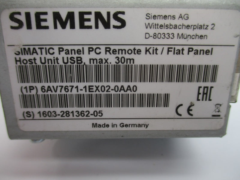 SIEMENS 6AV7671-1EX02-0AA0 NSNP