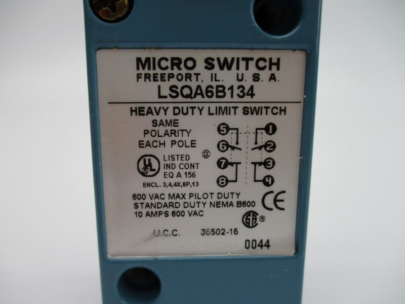 HONEYWELL LSQA6B134 600VAC 10A NSMP