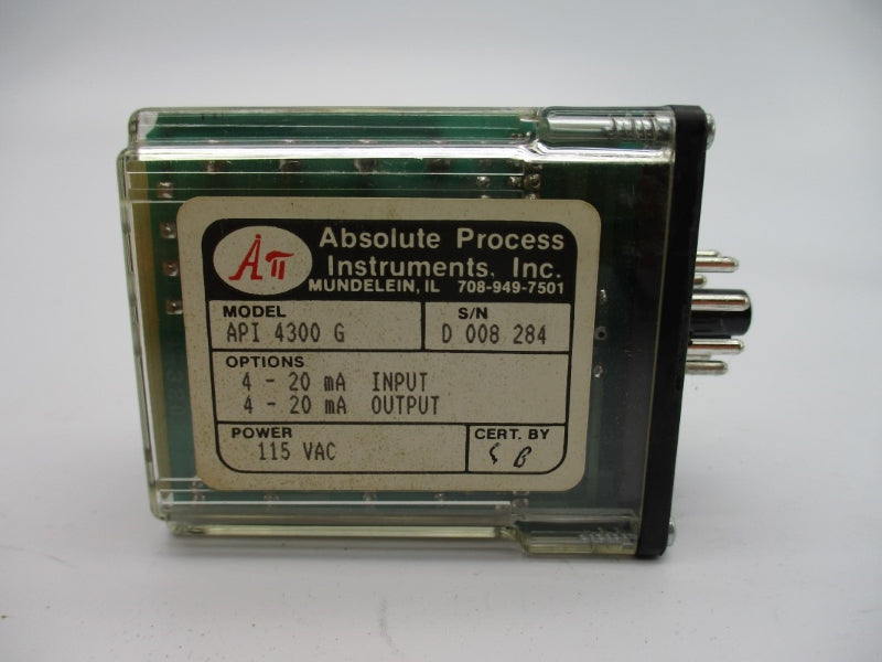 ABSOLUTE PROCESS INSTRUMENTS API4300G 115VAC NSMP