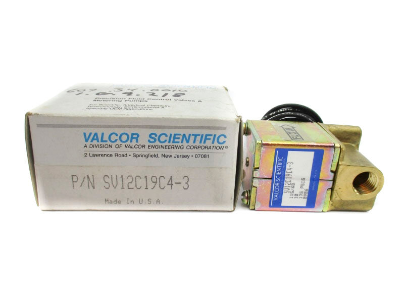 VALCOR SCIENTIFIC SV12C19C4-3 115V 175PSI NSMP