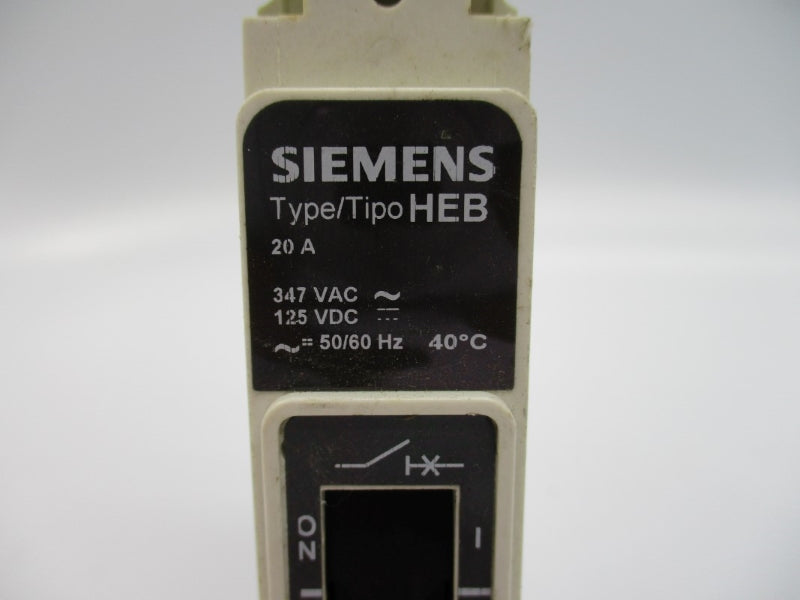 SIEMENS HEB1B020 347V 20A (AS PICTURED) NSNP