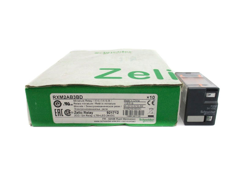 SCHNEIDER ELECTRIC RXM2AB3BD 24VDC 12A (PKG OF 10) NSMP