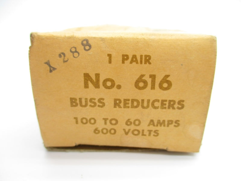 BUSSMANN 616 600V 100-60A (PKG OF 2) (WH) NSMP