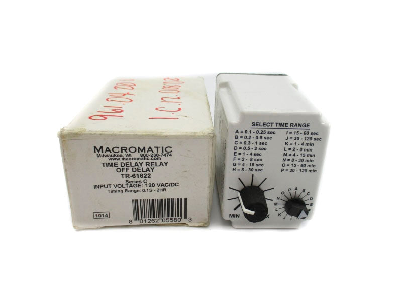 MACROMATIC TR-61622 SER. C 120VAC/DC 10A 0.1S-2H NSMP
