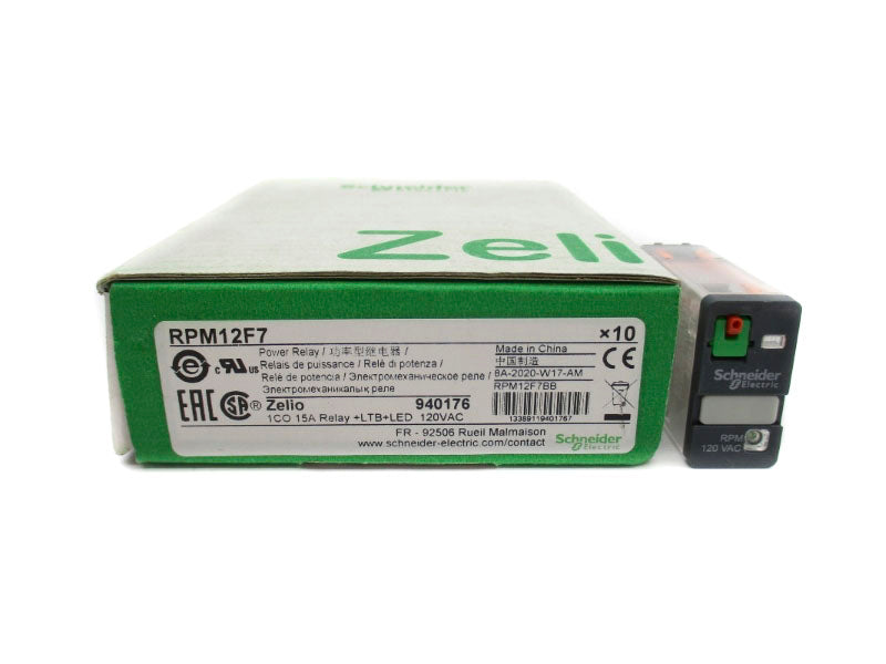 SCHNEIDER ELECTRIC RPM12F7 120VAC 15A (PKG OF 10) NSMP