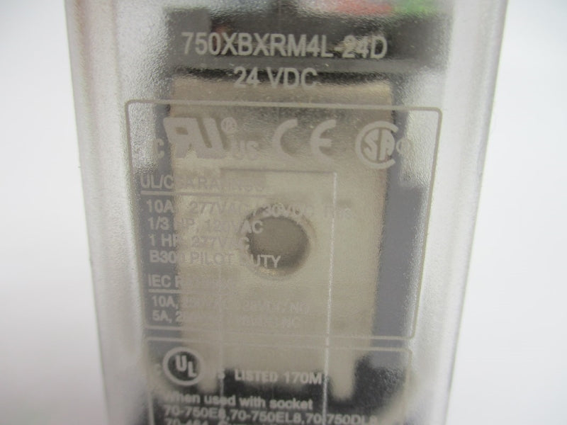SCHNEIDER ELECTRIC 750XBXRM4L-24D 24VDC 10A (PKG OF 10) NSMP