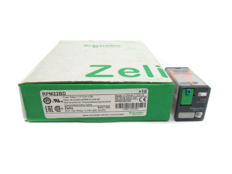 SCHNEIDER ELECTRIC RPM22BD 24VDC 15A (PKG OF 10) NSMP