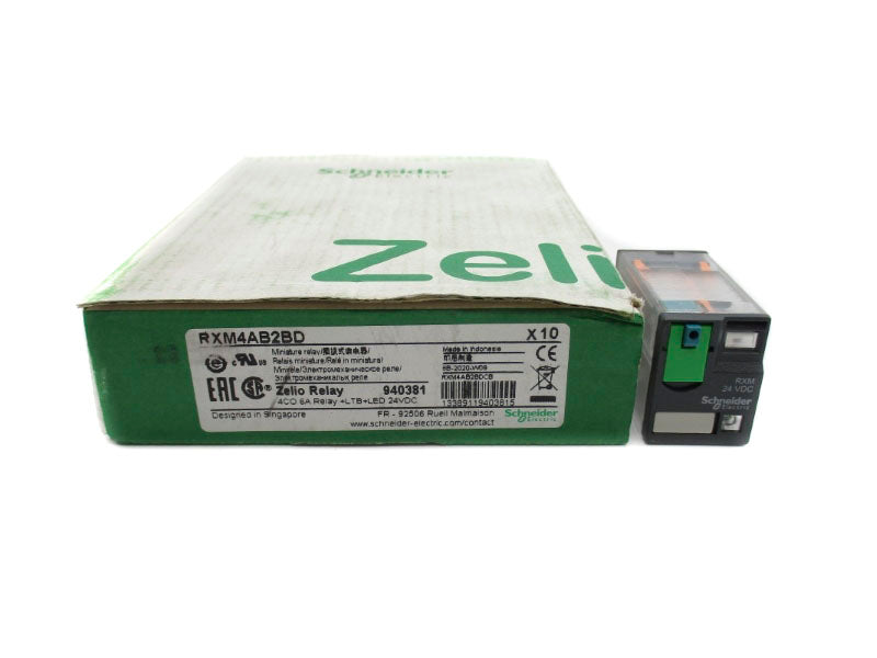 SCHNEIDER ELECTRIC RXM4AB2BD 24VDC 6A (PKG OF 10) NSMP