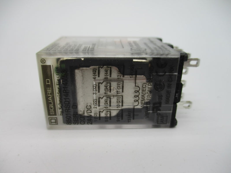 SQUARE D 8501RSD14P14V53 SER. D 24VDC 6A NSMP