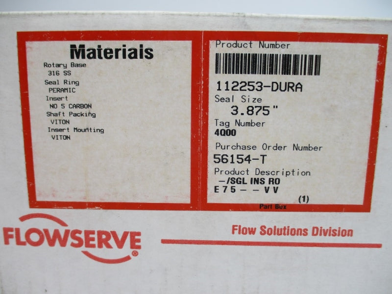FLOWSERVE 112253-DURA 3.875" NSMP
