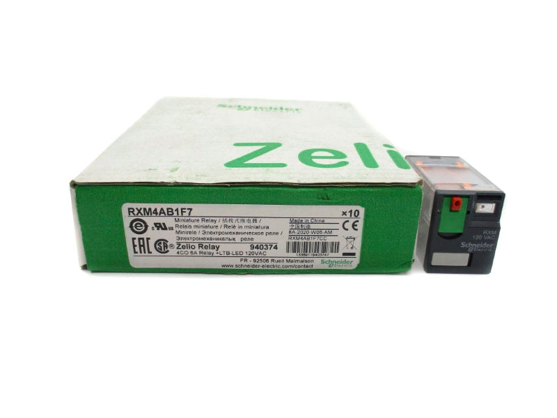 SCHNEIDER ELECTRIC RXM4AB1F7 120VAC 6A (PKG OF 10) NSMP