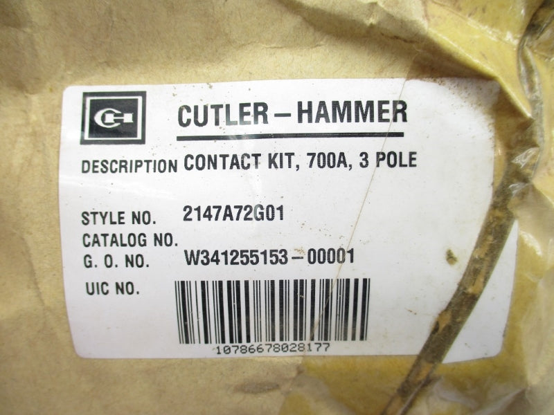 CUTLER HAMMER 2147A72G01 700A NSMP