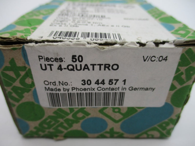 PHOENIX CONTACT UT4-QUATTRO 3044571 150V 30A (PKG OF 50) NSMP