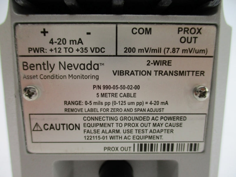 BENTLY NEVADA 990-05-50-02-00 12-35VDC NSMP