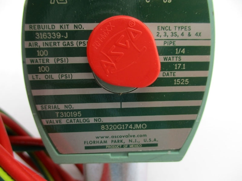 ASCO 8320G174JMO 110/120V 100PSI 1/4" NSMP