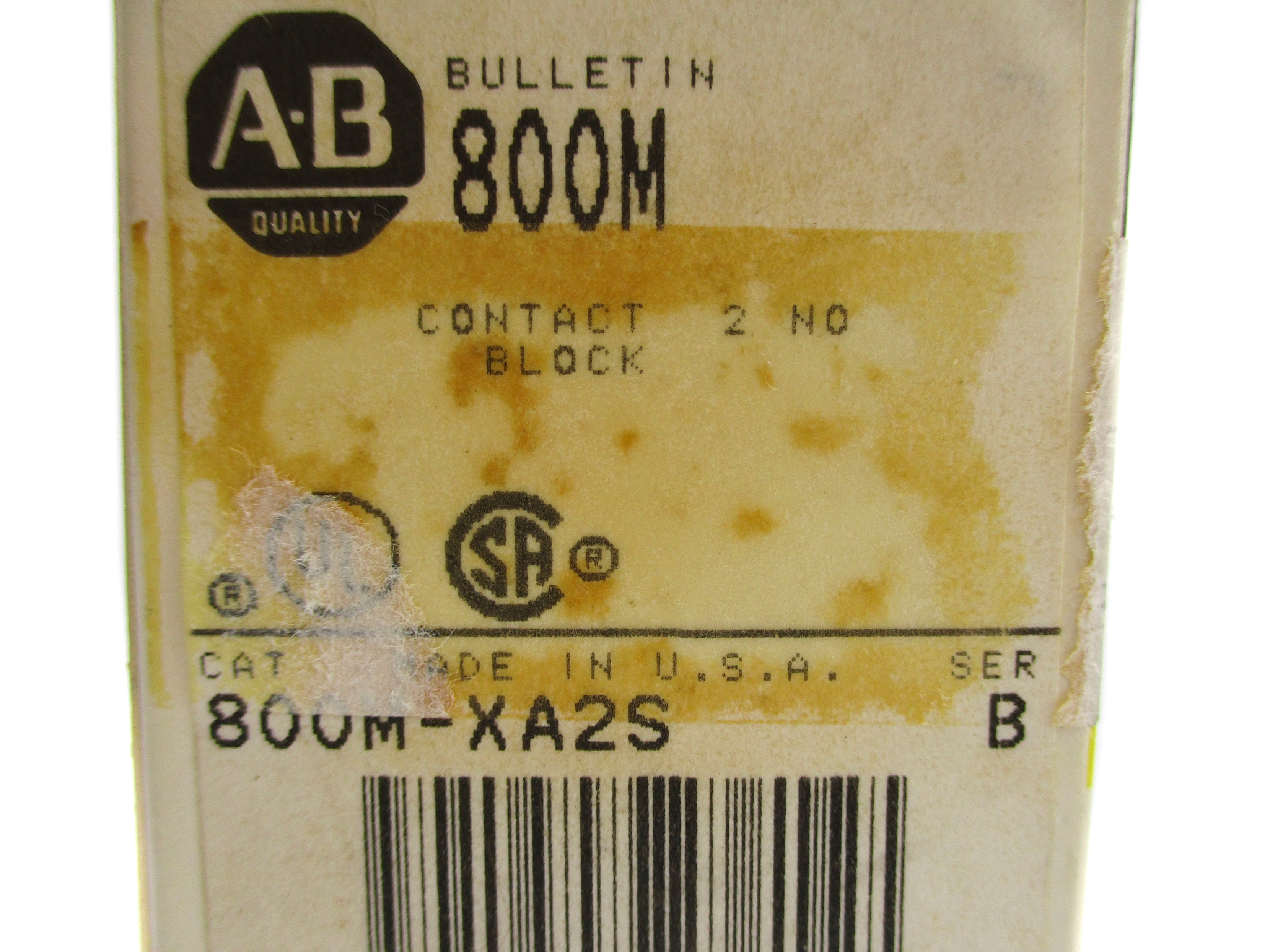 INDUSTRIAL SPARE PART 800M-XA2S SER. B 300VAC (BK/YL) NSMP