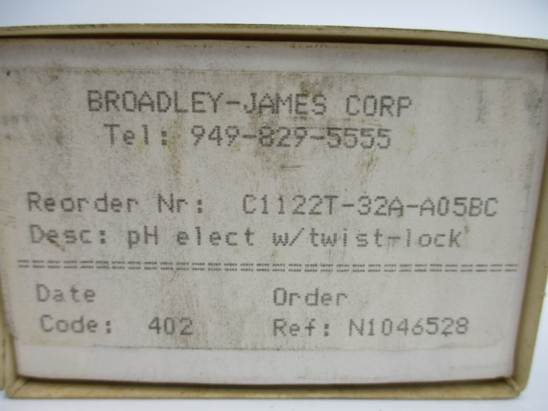 BROADLEY JAMES C1122T-32A-A05BC NSMP