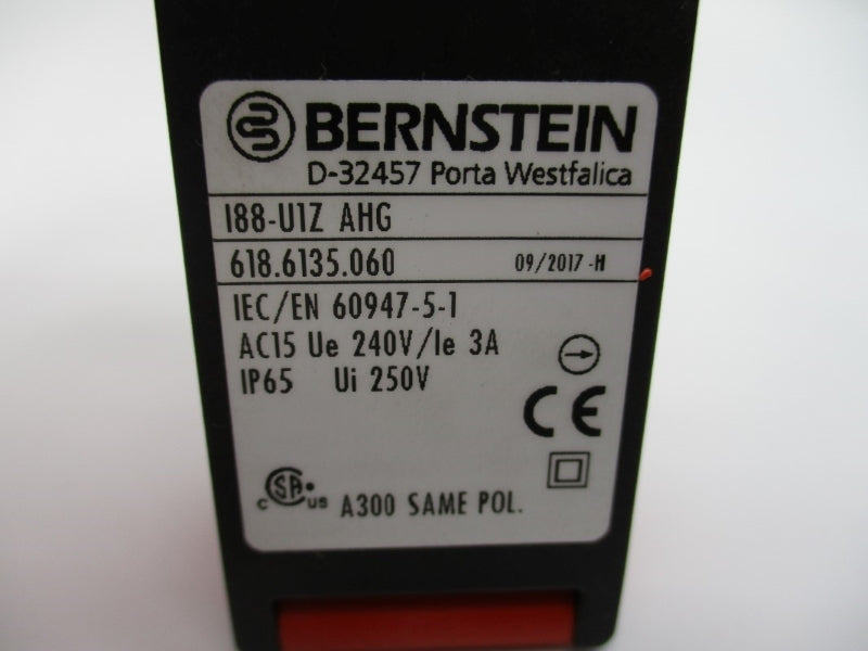 BERNSTEIN 188-U1ZAHG 618.6135.060 240VAC 3A NSNP