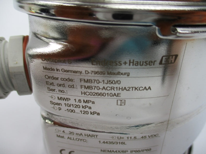 ENDRESS+HAUSER FMB70-1J50/0 11.5-45VDC NSNP
