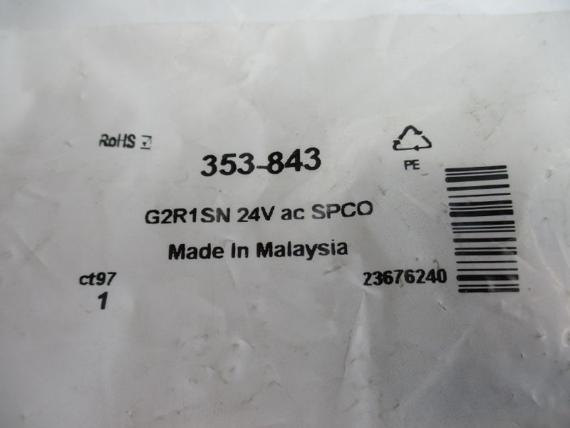 OMRON G2R1SN 353-843 24VAC NSMP